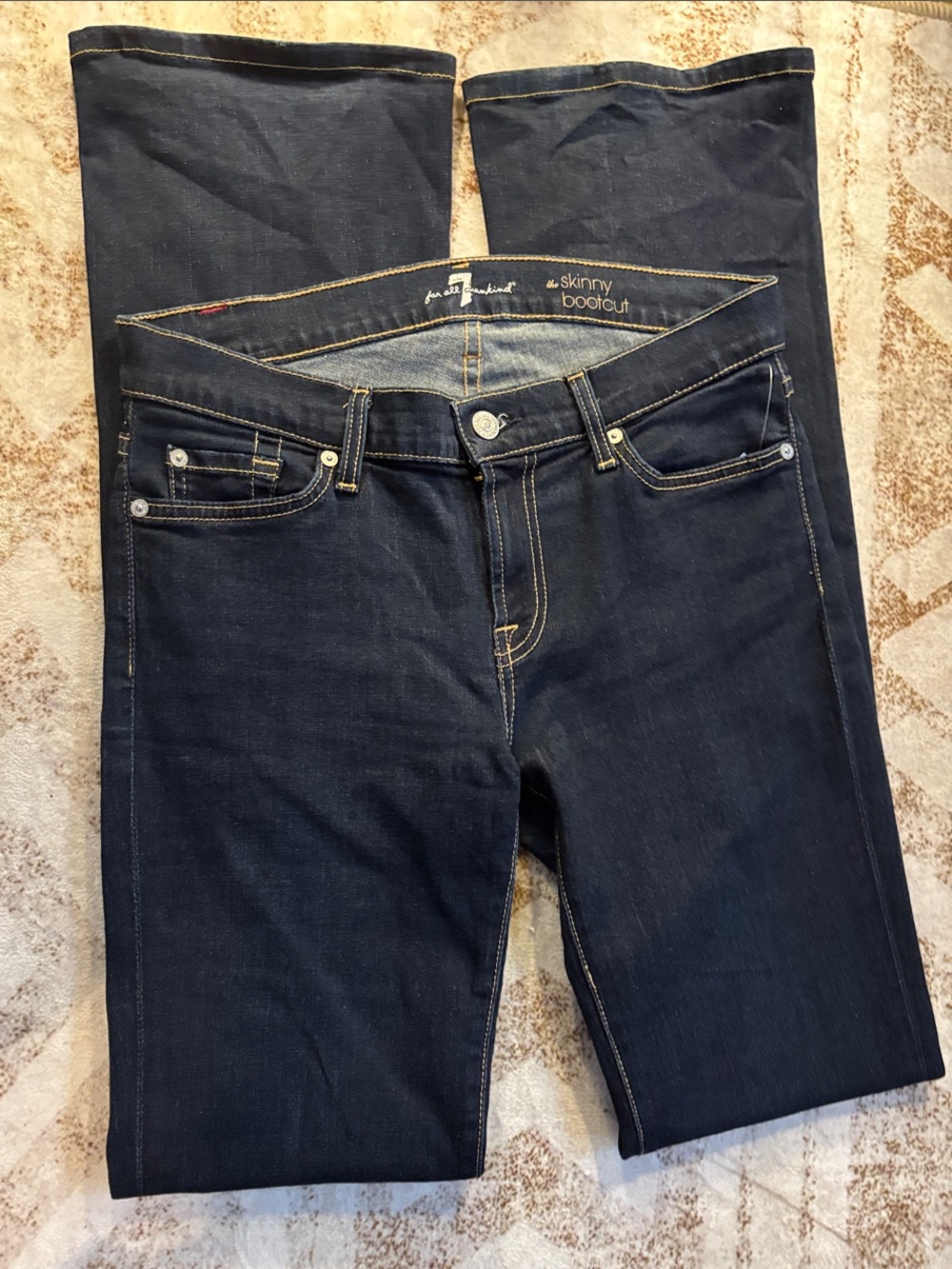 7 For All Mankind women's dark wash denim jeans